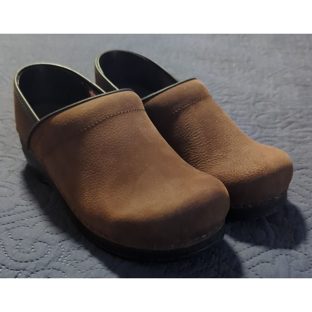 Sanita Pro Textured Oil W's Clog Antique Brown EU 38 US 7.5-8 NIB Rocker Bottom